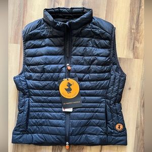 Save the Duck Women’s Puffy Vest with stuff bag